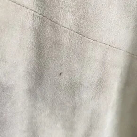 Eskandar Suede Leather Jacket Womens One Size Open Front Kimono England Luxury - Picture 4 of 15